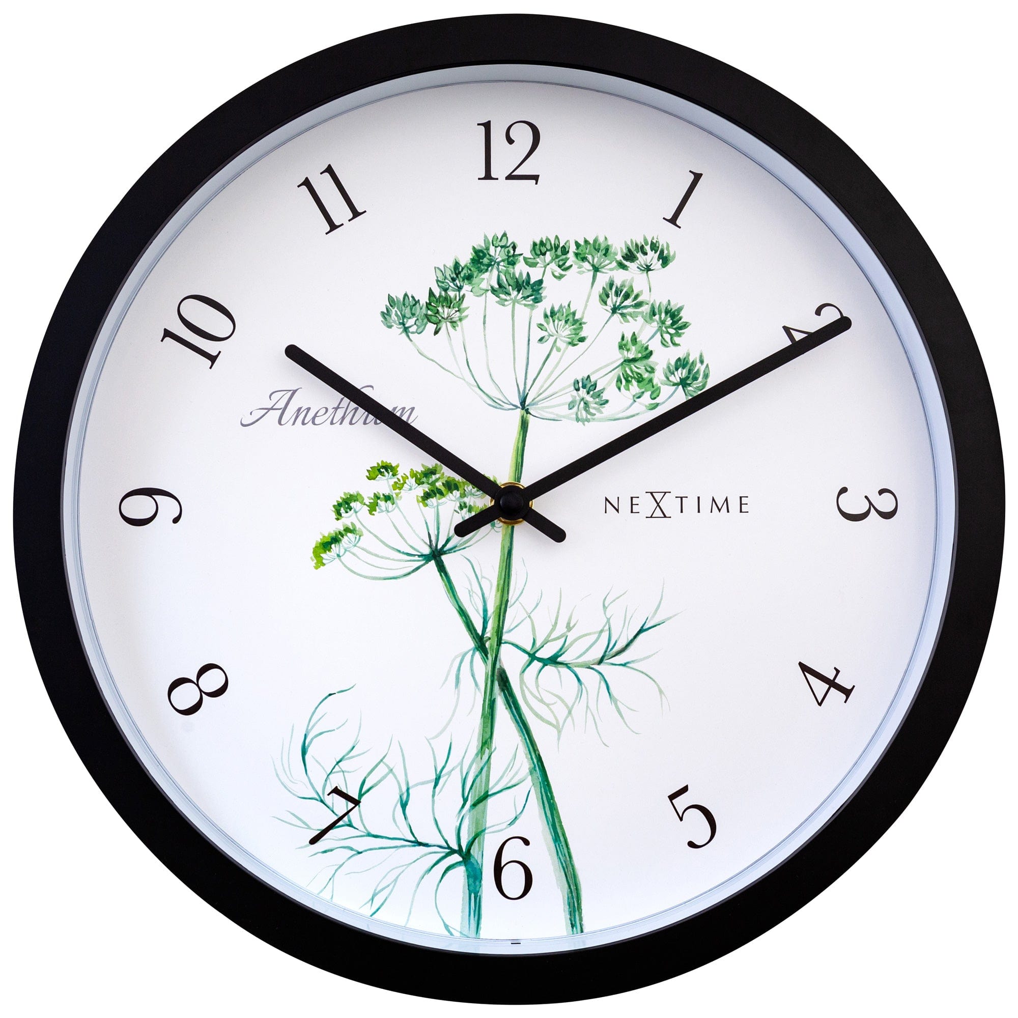 Weatherproof outdoor garden clock by NeXtime Clocks, 30.5 cm diameter, featuring a stylish Anethium design.